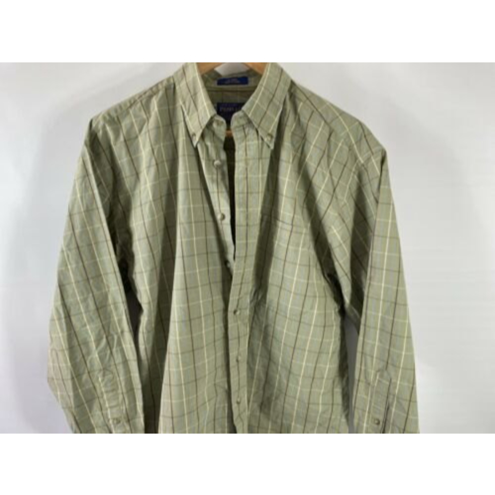 Pendleton Men's Sz. M Soft Cloth Cotton Button Down Shirt Long Sleeve Plaid
